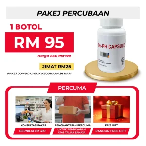 Pakej Percubaan 1 Botol De-PH Capsule